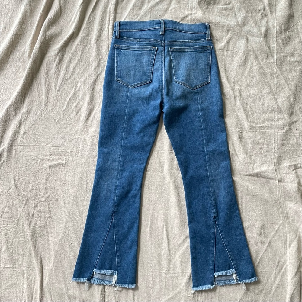 LOFT high waist flare crop jeans